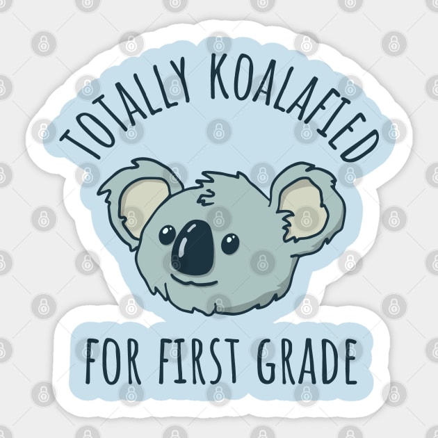 First Grade Back to School Koala Sticker by Huhnerdieb Apparel